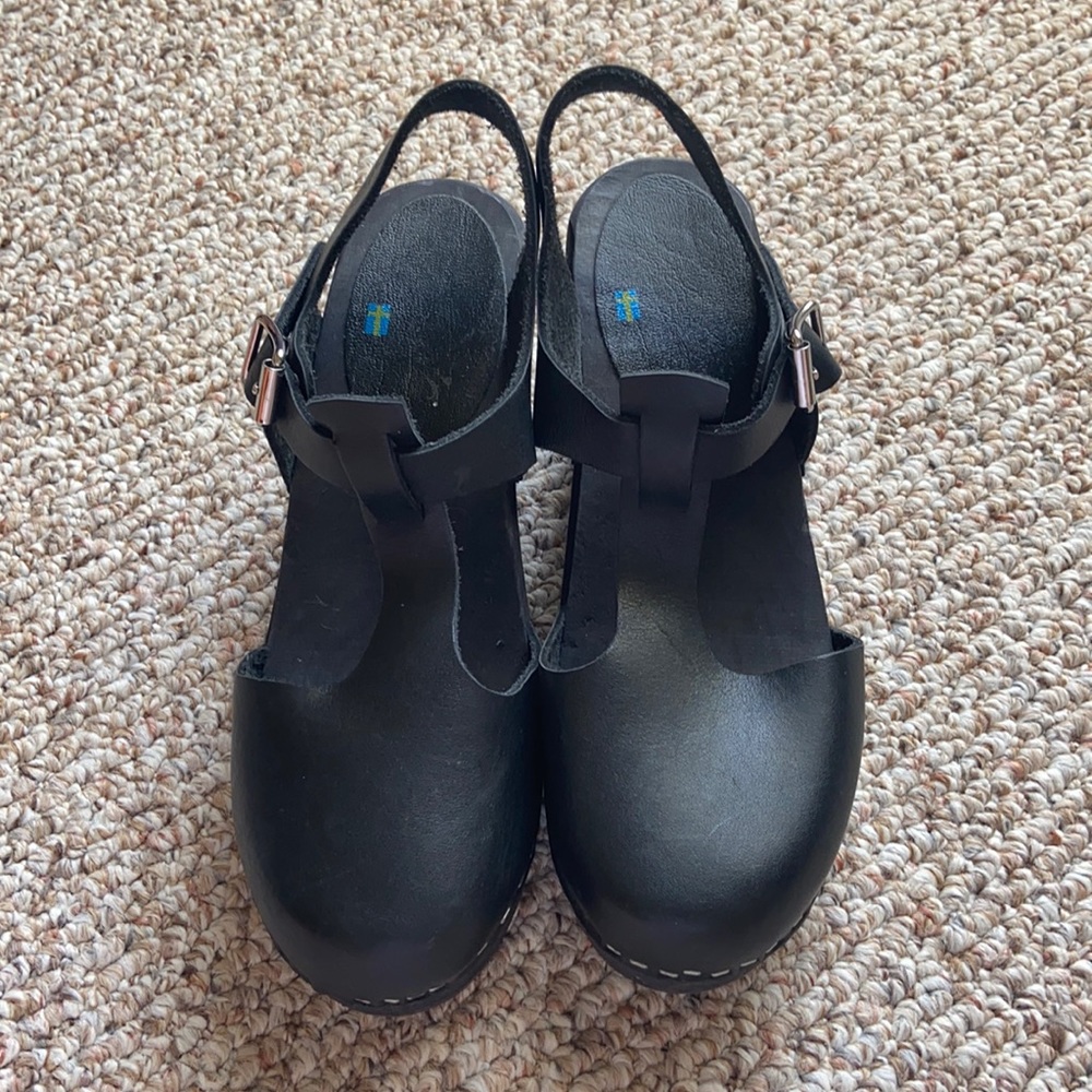 Lotta From Stockholm Highwood T-Bar Clog 7.5 38